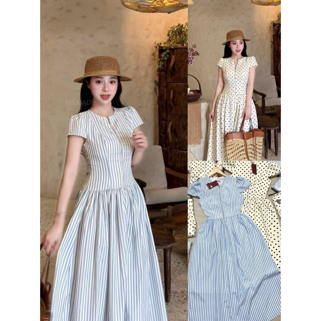 Longdress เดรสยาวแขนทรงตุ๊กตา สไตล์สาวเวียดนาม msmade