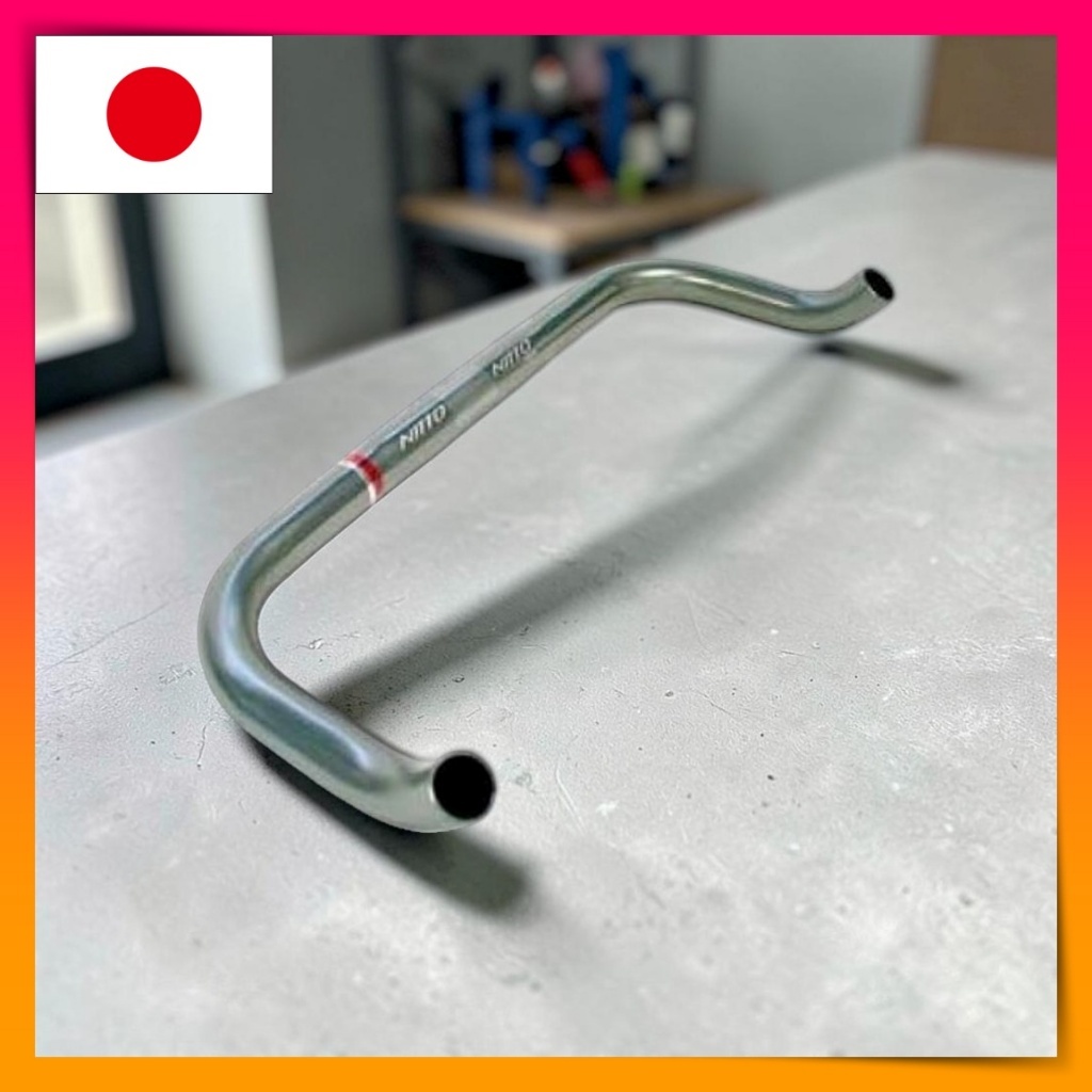 NITTO RB-018 Drop Handlebar 400mm Light Gray φ26.0 Road Bike Racing Handlebar