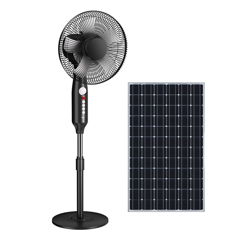 16/18 Inch Solar Fan Dual Charging High Wind Power With Free Solar Light Free Shipping