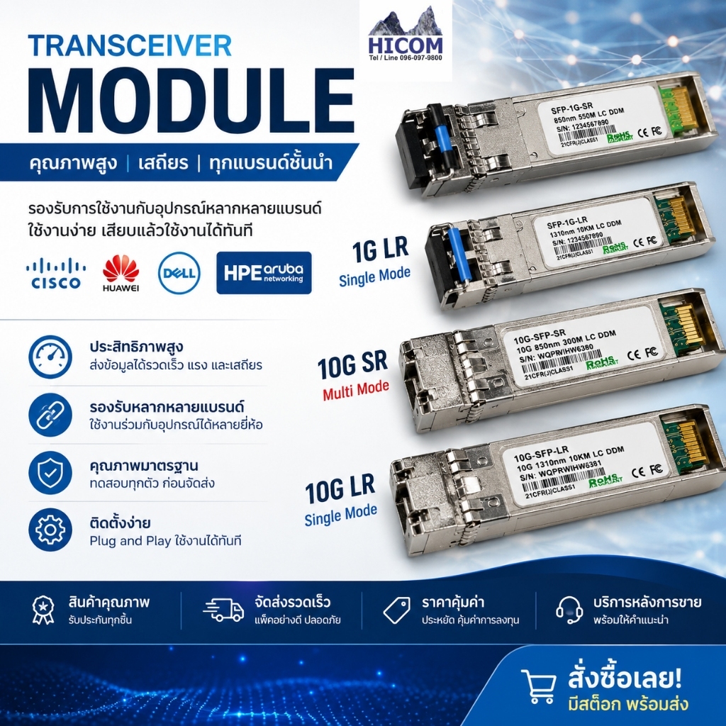Module 10G SFP+ Cisco 10GB Optical SR Multi-Mode LR Single Mode Fiber Transceiver 10 GB Optical LAN 