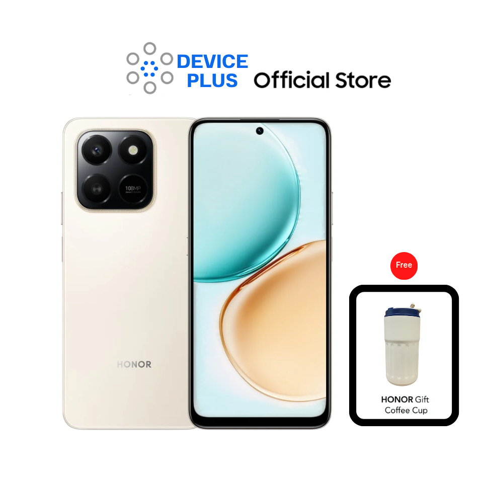 Honor X7d 4G (8/256) แถมฟรี Honor Gift Coffee Cup ประกันศูนย์ 1 ปี [หน้าจอ6.77 นิ้ว แบต6500mAh]
