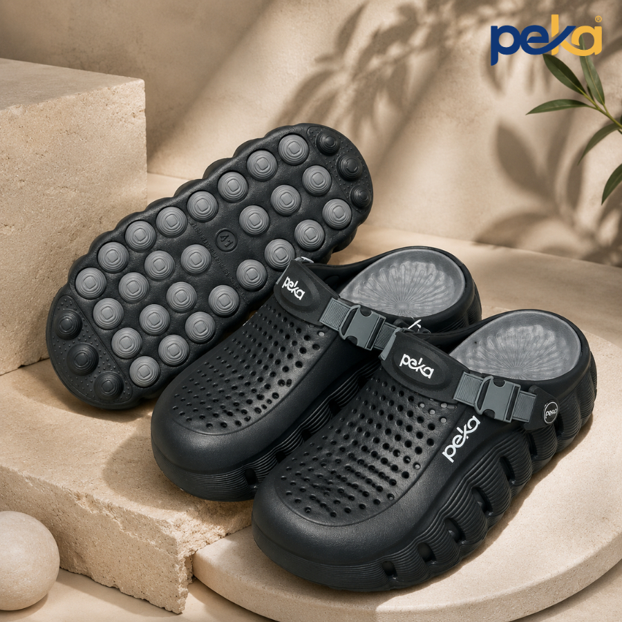 รองเท้าแตะ รองเท้าหัวโตผู้ชาย 2ชั้น กันลื่น Peka 3สี (39-44)