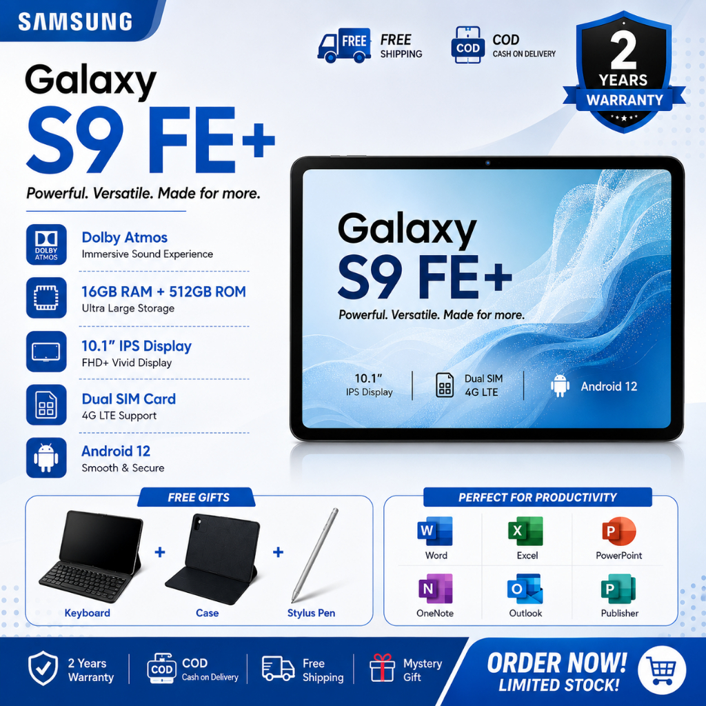 🔥 Samsung Galaxy Tab 5G | 16GB+512GB | 10.1" FHD | 5G + WiFi | Android 12 | แถมคีย์บอร์ด | ส่งฟรี 🎁
