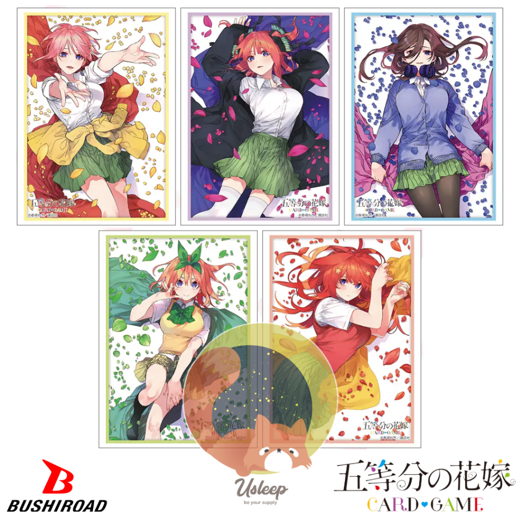 เศษสลีฟ Bushiroad Sleeve Collection HG Gotoubun no Hanayome : Nakano Ichika, Nino, Miku, Yotsuba, Itsuki