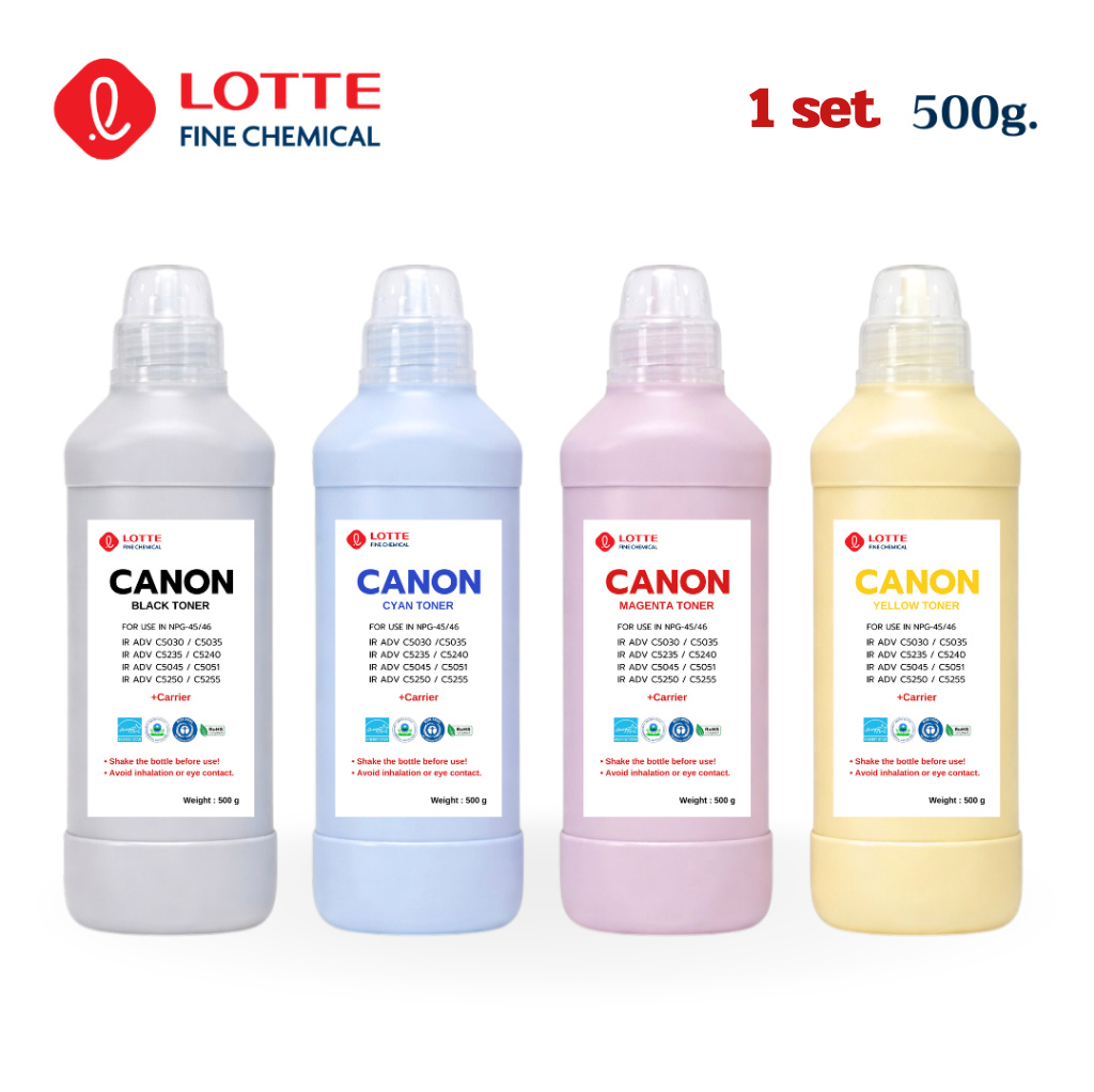 Canon IR ADV C5030 / C5035 / C5045 / C5051 / C5235 / C5240 / C5250 / C5255 Toner Set 4 color (500g.)