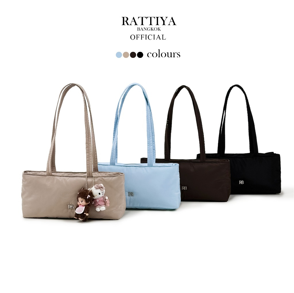 [RATTIYA BANGKOK] Dachshund Puff / 4 colors กระเป๋านุ่มนิ่ม น้ำหนักเบา กระเป๋าผ้ากันน้ำ  ทรงสวย สะพา
