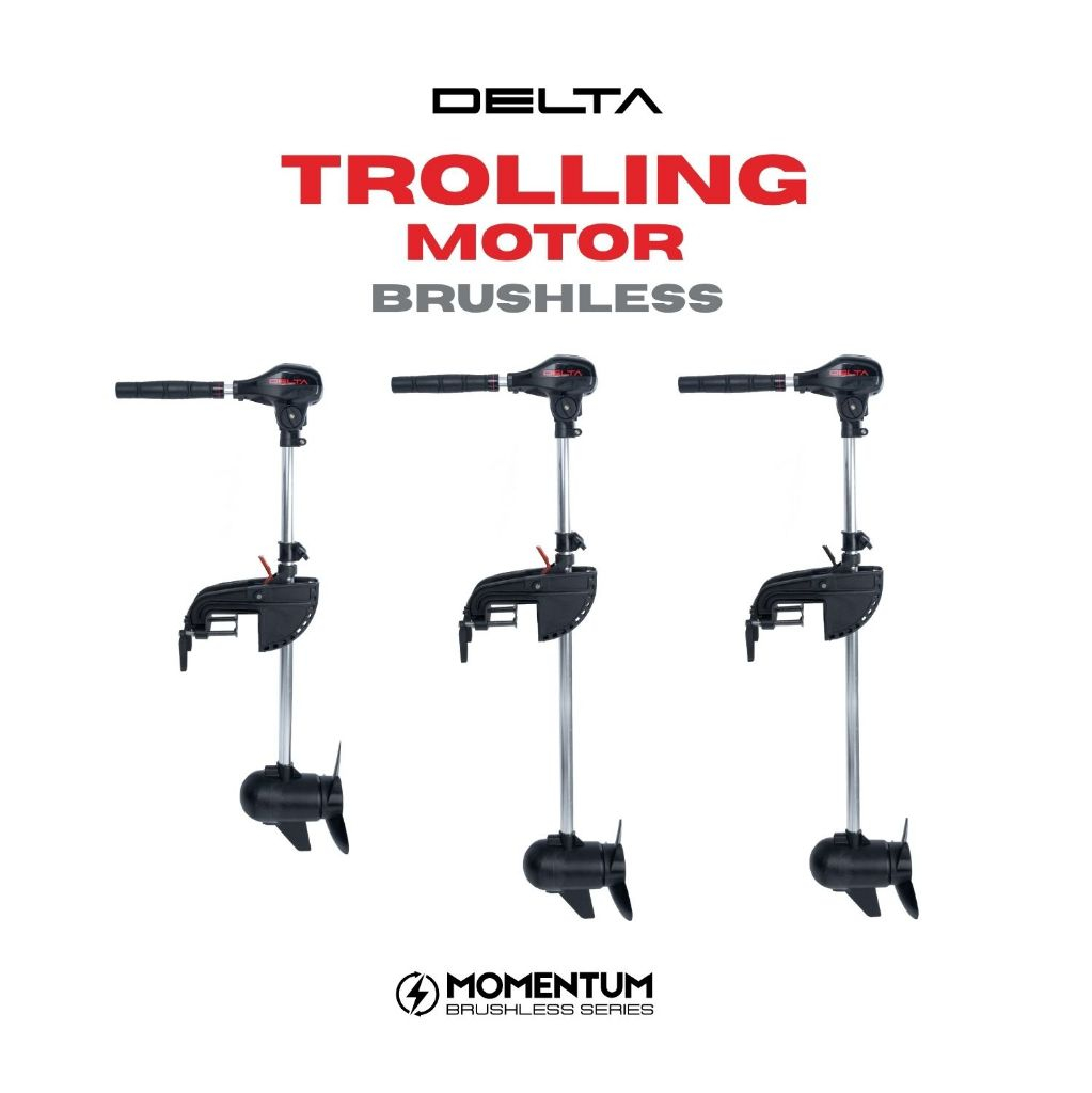 [ประกันศูนย์ไทย] มอเตอร์ไกด์ Delta 45-100 lbs Brushless มอเตอร์ติดท้ายเรือ ไร้แปรงถ่าน ใช้ได้กับเรือทุกประเภท