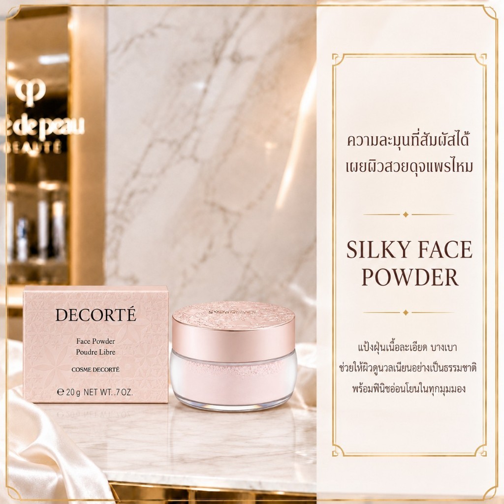 พร้อมส่ง🍉ของแท้ Decorte AQ Loose Powder 20g แป้งฝุ่นเนื้อละเอียด ติดทน คุมมัน เบลอผิว ฉ่ำแสง สินค้าใ