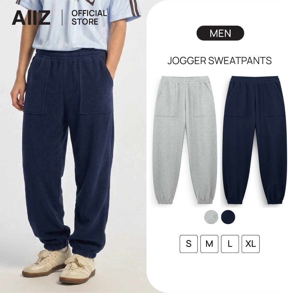 AIIZ กางเกงจ็อกเกอร์ผู้ชายผ้าสเวต AIIZ Men's Jogger Sweatpants
