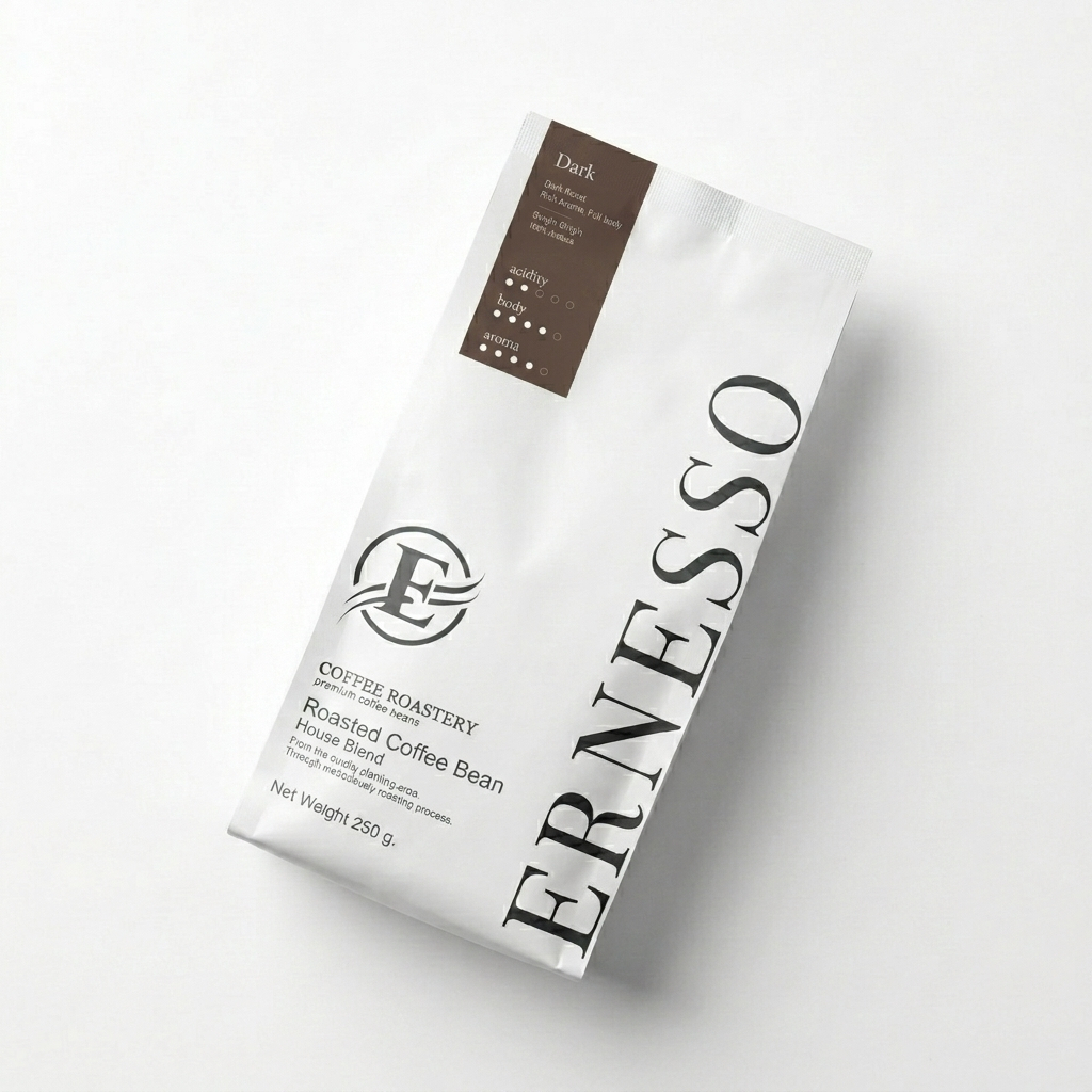 เมล็ดกาแฟคั่ว Ernesso Coffee : Dark บรรจุ 250 g