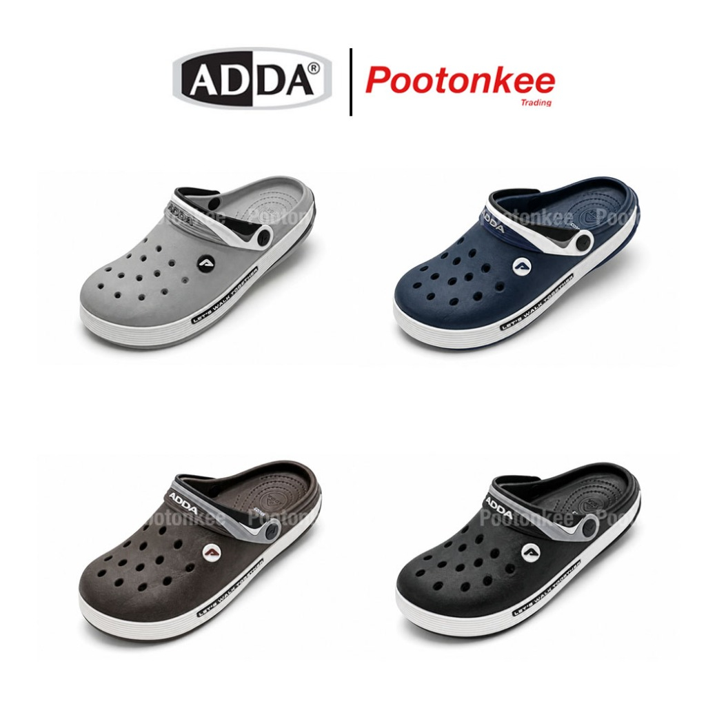 ADDA รองเท้าแตะหัวโต รองเท้าลำลอง สำหรับผู้ชาย รุ่น 55U23-W1 / 55U23-M1 (ไซส์ 7-10)