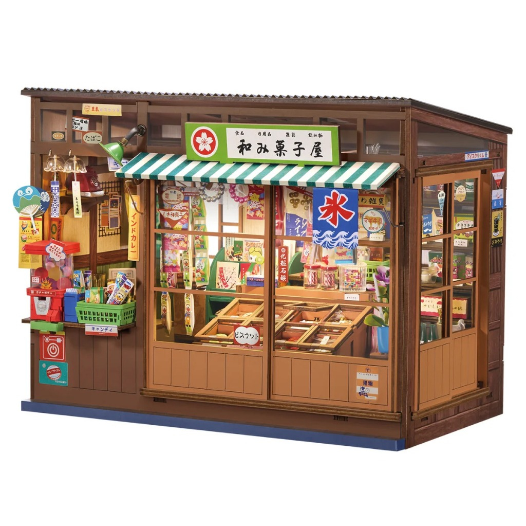 Rolife Book Nook Shelf Insert - TGE05 Nostalgic Corner Shop ที่กั้นหนังสือ | บ้านตุ๊กตา โมเดลบ้าน ของเล่นศิลปะ DIY