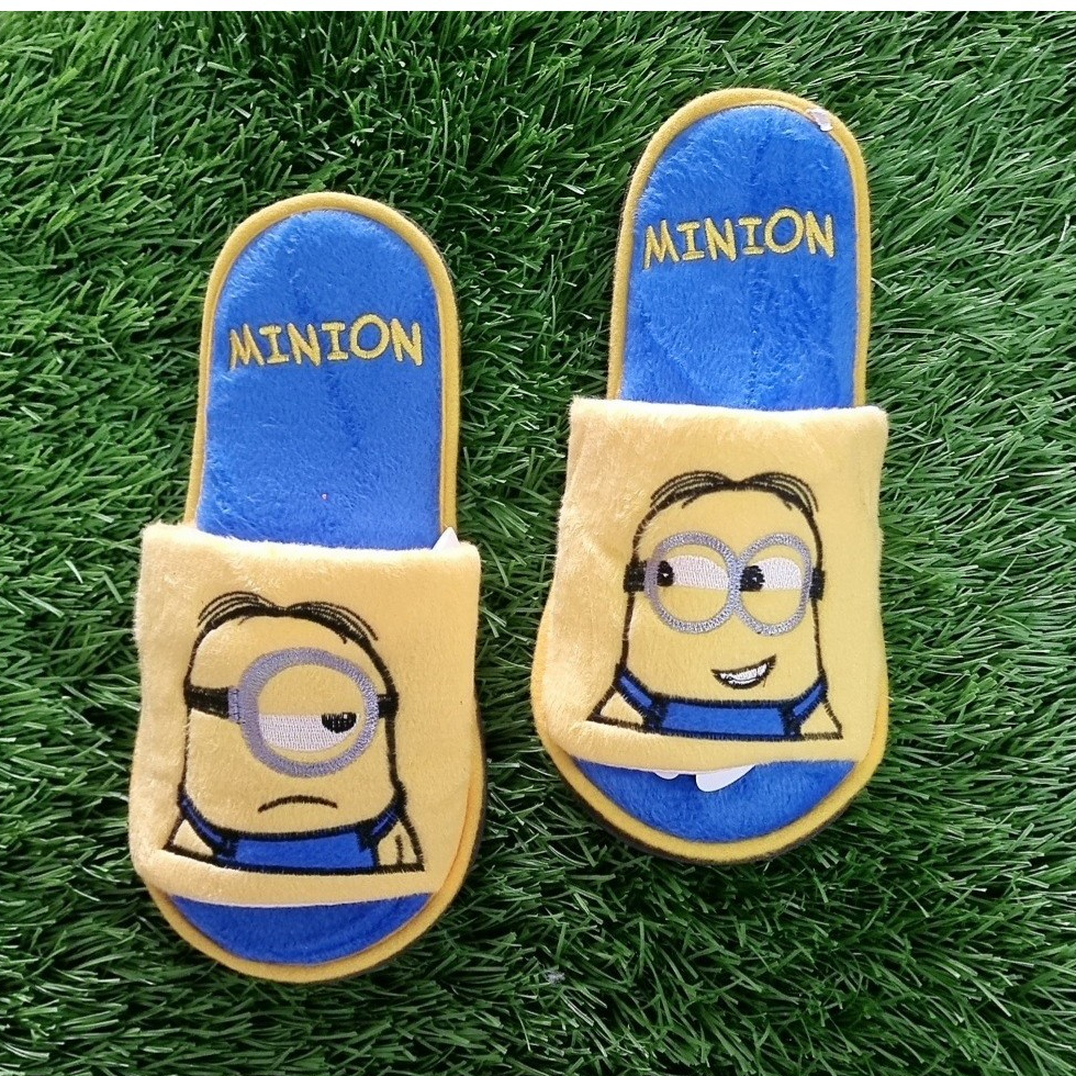sale รองเท้าสลิปเปอร์พื้นบางผู้ใหญ่ลายมินเนี่ยนMinnion
