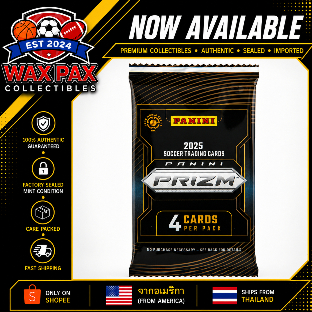 การ์ดสะสมฟุตบอล 2025 Panini Prizm FIFA Club World Cup Packet