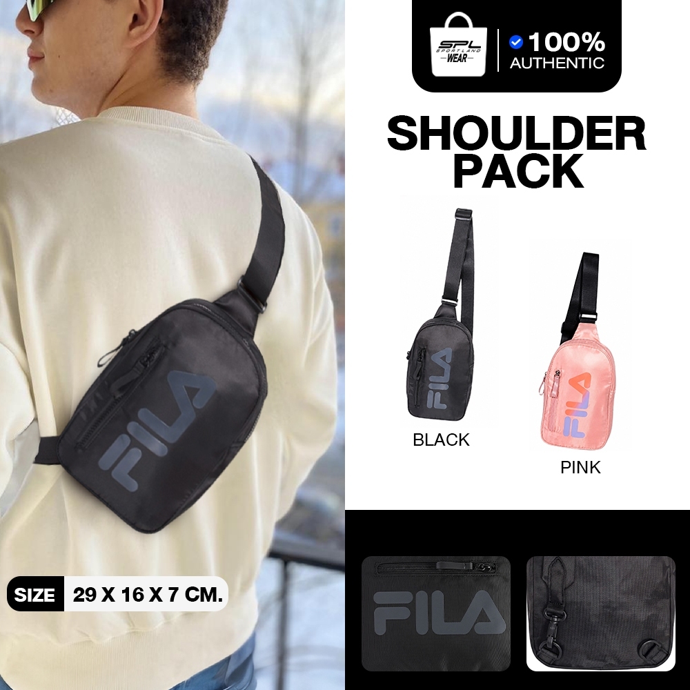 (ลิขสิทธิ์แท้ 100%) Fila กระเป๋าสะพายไหล่ กระเป๋าคาดอกผู้หญิง Shoulder Pack รุ่น LS641129 (790)