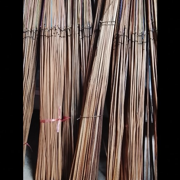 คันเบ็ดไม้ไผ่สีสุกรมควันอย่างดีไม่มีมอดต่อสายเบ็ดด้วยPE80ปอนตะขอฉลามดำเบอร์14151617คันพร้อมใช้คันเปล