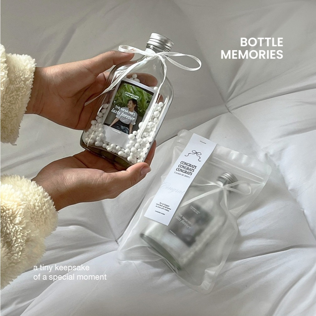 Bubble memories - ขวดแก้วเก็บความทรงจำ ขวดแก้วใส่รูป (ของขวัญปัจฉิม ของขวัญรับปริญญา)