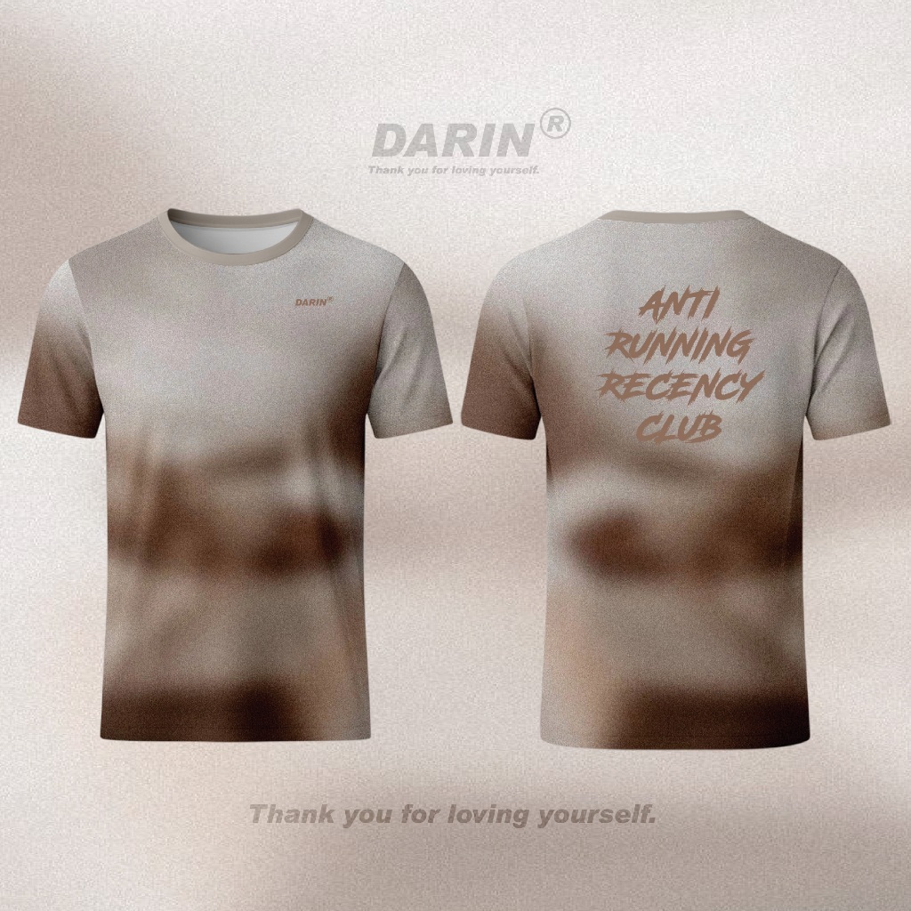 DARIN (สีน้ำตาลพาสเทล) เสื้อออกกำลังกาย วิ่ง ฟิตเนส ใส่เที่ยว ทำกิจกรรมต่างๆ