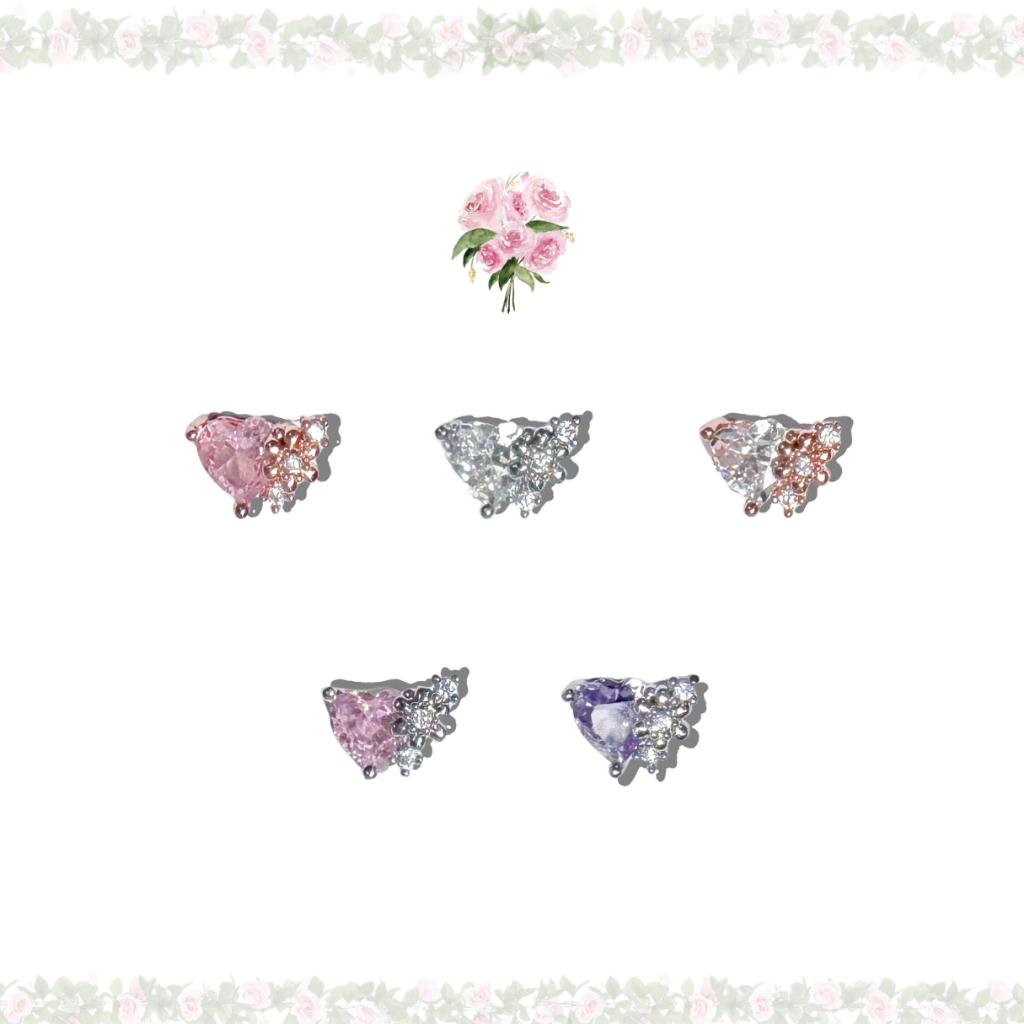 More Than Piercing: MP07 Bloom Heart จิวหู/ต่างหู