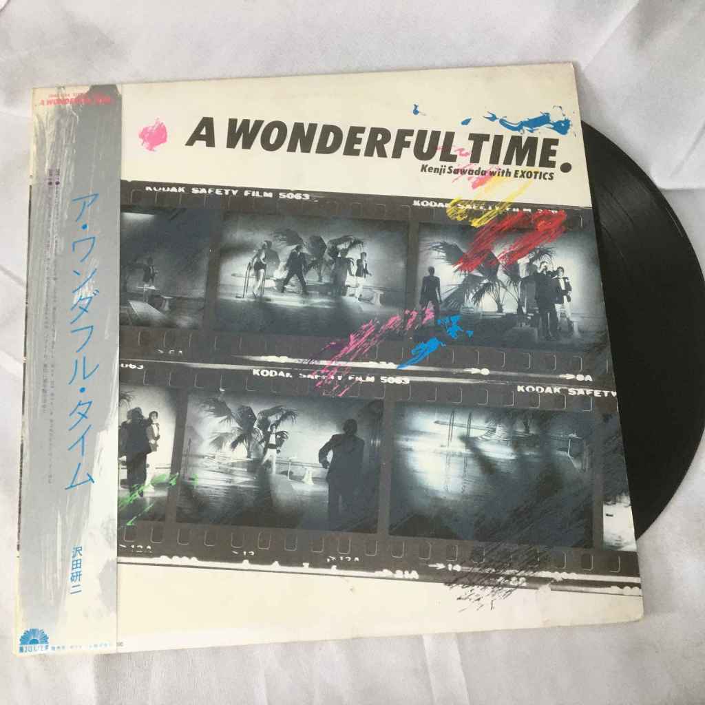 Kenji Sawada With Exotics – A Wonderful Time แผ่นเสียงไวนิว LP ขนาด 12 นิ้ว K667