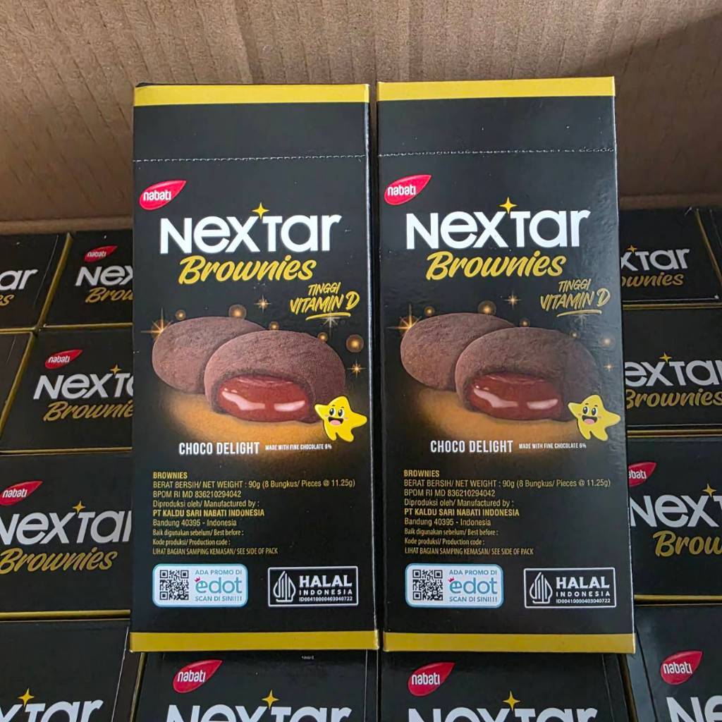 คุกกี้บราวนี่ Nextar คุกกี้ สอดไส้ช๊อคโกแลต บราวนี่สุดอร่อย จากอินโดนีเซีย