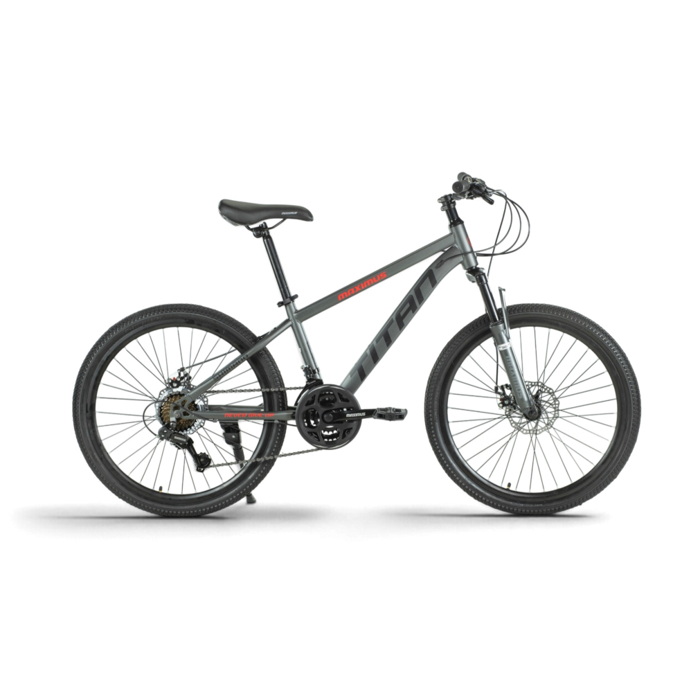 ขายดี!จักรยานเสือภูเขาา Maximus รุ่น Titan ล้อ 24" ชุดเกียร์ SHIMANO 21 สปีด เฟรมซ่อนสาย โช๊คอัพหน้าซับแรงกระแทกได้ดี