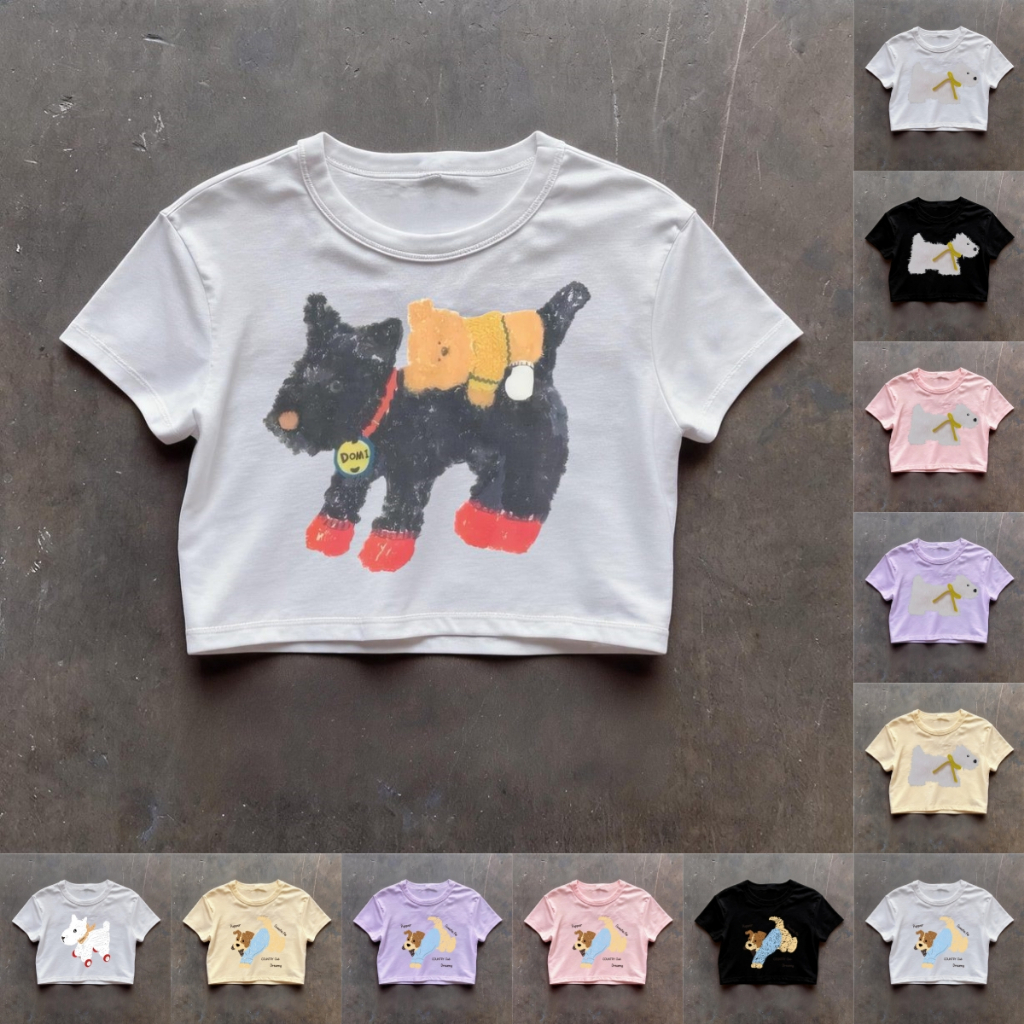 เสื้อครอปน่ารักสไตล์เกาหลี เอวลอยแซ่บๆ เสื้อเปิดหน้าอก อินเนอร์แขนยาว เสื้อแฟชั่นผู้หญิงสีแดง งานไอจี #1027