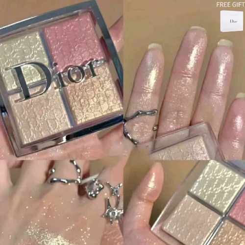 Dior Backstage Glow Maximizer Palette 10g พาเลทไฮไลท์+บลัช 4สี ผิวฉ่ำโกลว์ เล่นแสงสวย ของแท้ พร้อมส่ง