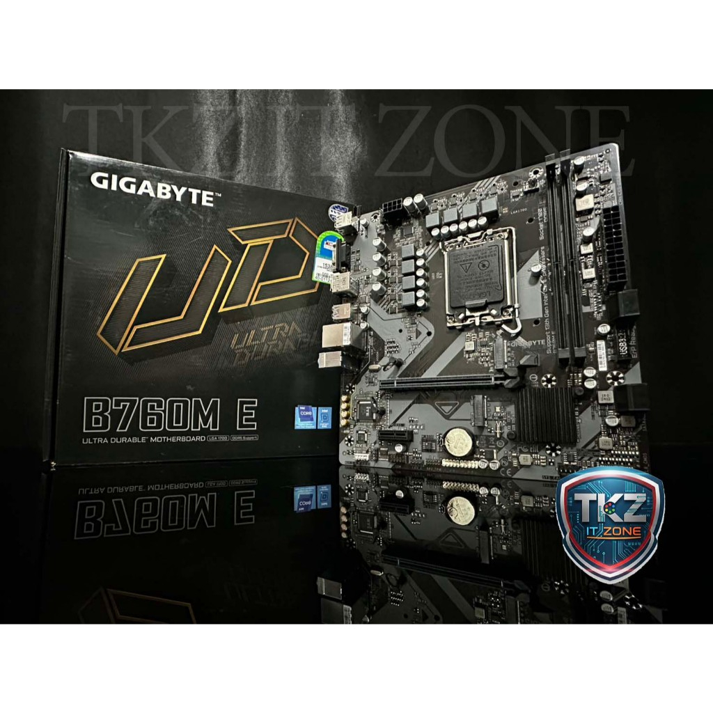 เมนบอร์ด(mainboard) GIGABYTE B760M E DDR5 (socket 1700) (มือสอง)