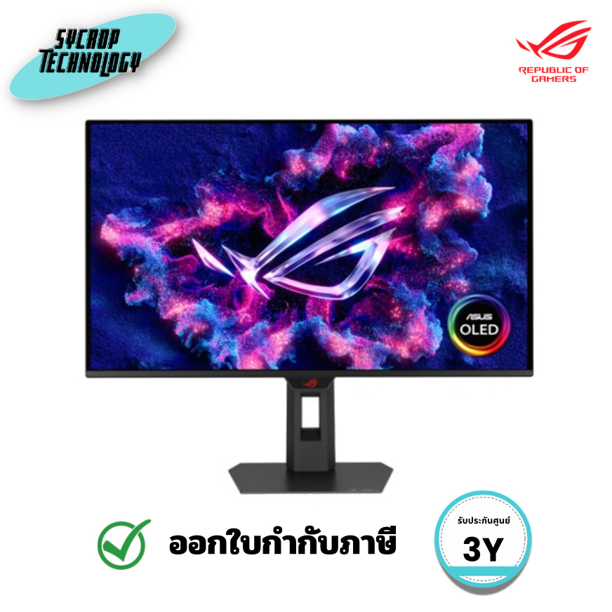 ASUS ROG Strix OLED XG27ACDMS จอเกมมิ่ง 27 นิ้ว QD-OLED QHD 280Hz 0.03ms ประกันศูนย์