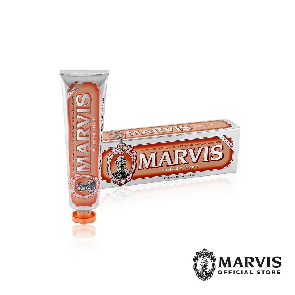 (NEW) Marvis Dreamy Osmanthus 85ML / มาร์วิส ดรีมมีออสแมนทัส 85 ม.ล+ Marvis Anti‑Allergic Toothbrush