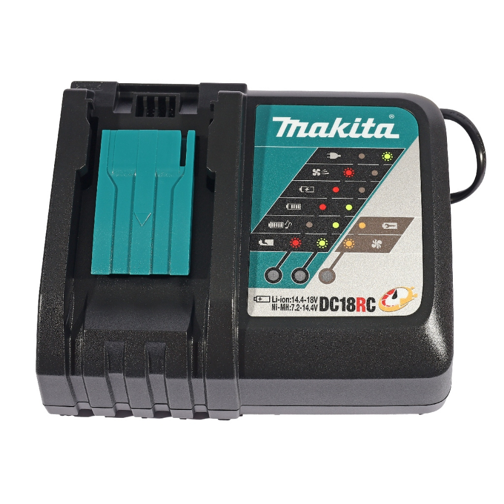 MAKITA แท่นชาร์จ 18V (ชาร์จเร็ว) รุ่น DC18RC ใช้กับแบต BL1830B / BL1850B / BL1860B / BL1815N, Code 6