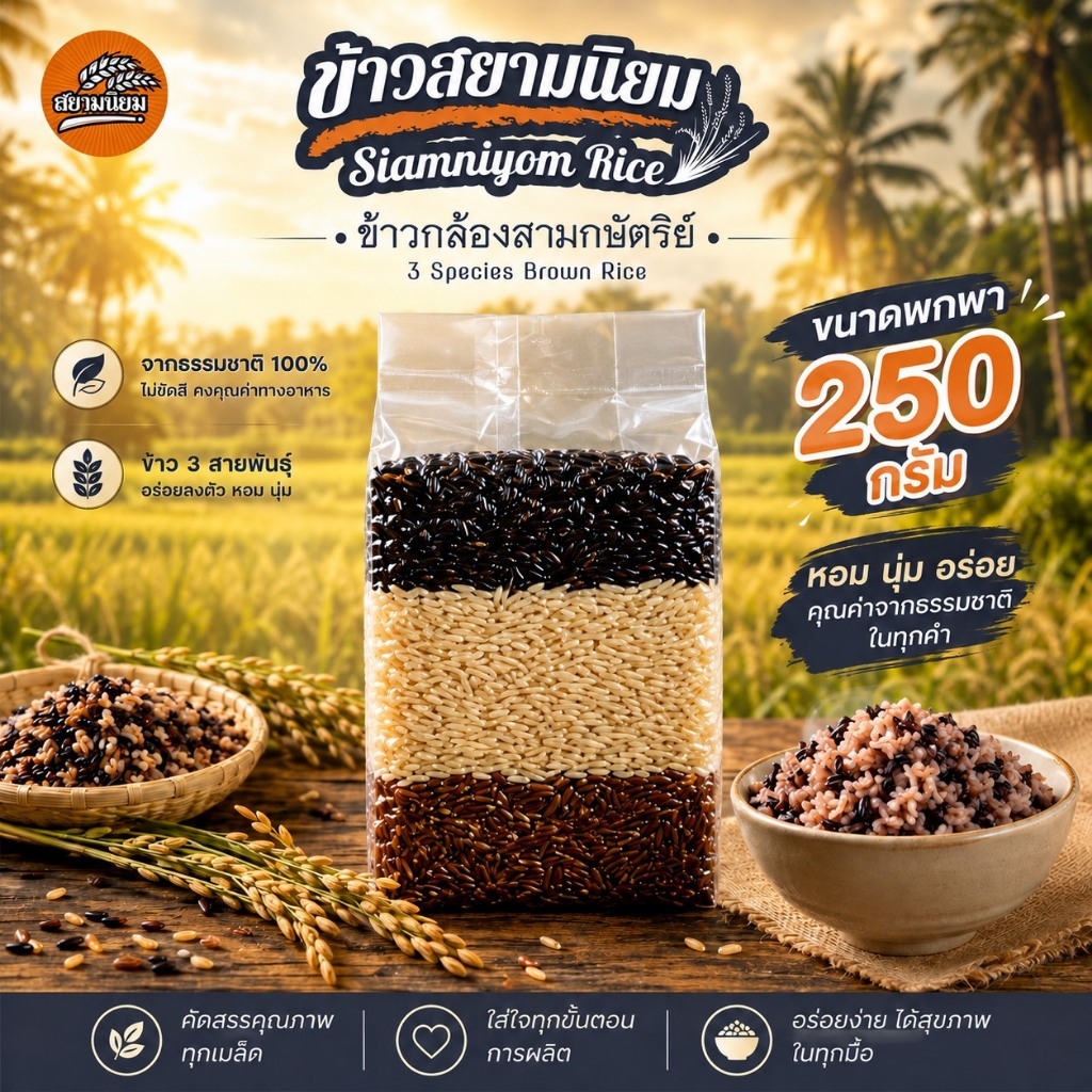 ข้าวกล้องสามกษัตริย์ 250 g