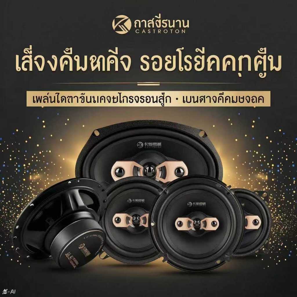 CASTROTON Car Audio Speaker Subwoofer Coaxial Speaker HiFi Bass Sound Universal Car Audio Modificati