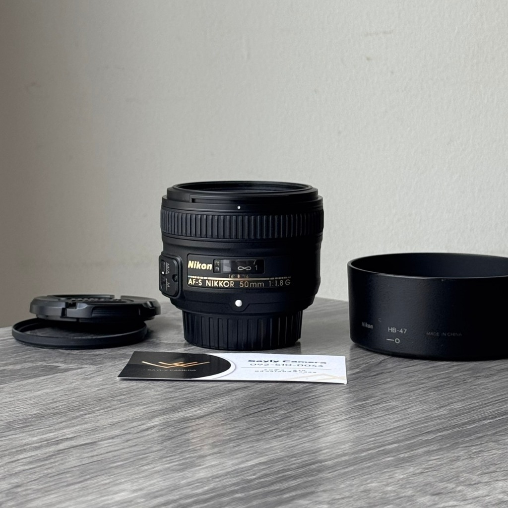 เลนส์มือสอง Nikon lens 50mm f1.8 เลนส์หน้าชัดหลังเบลอ nikon 50