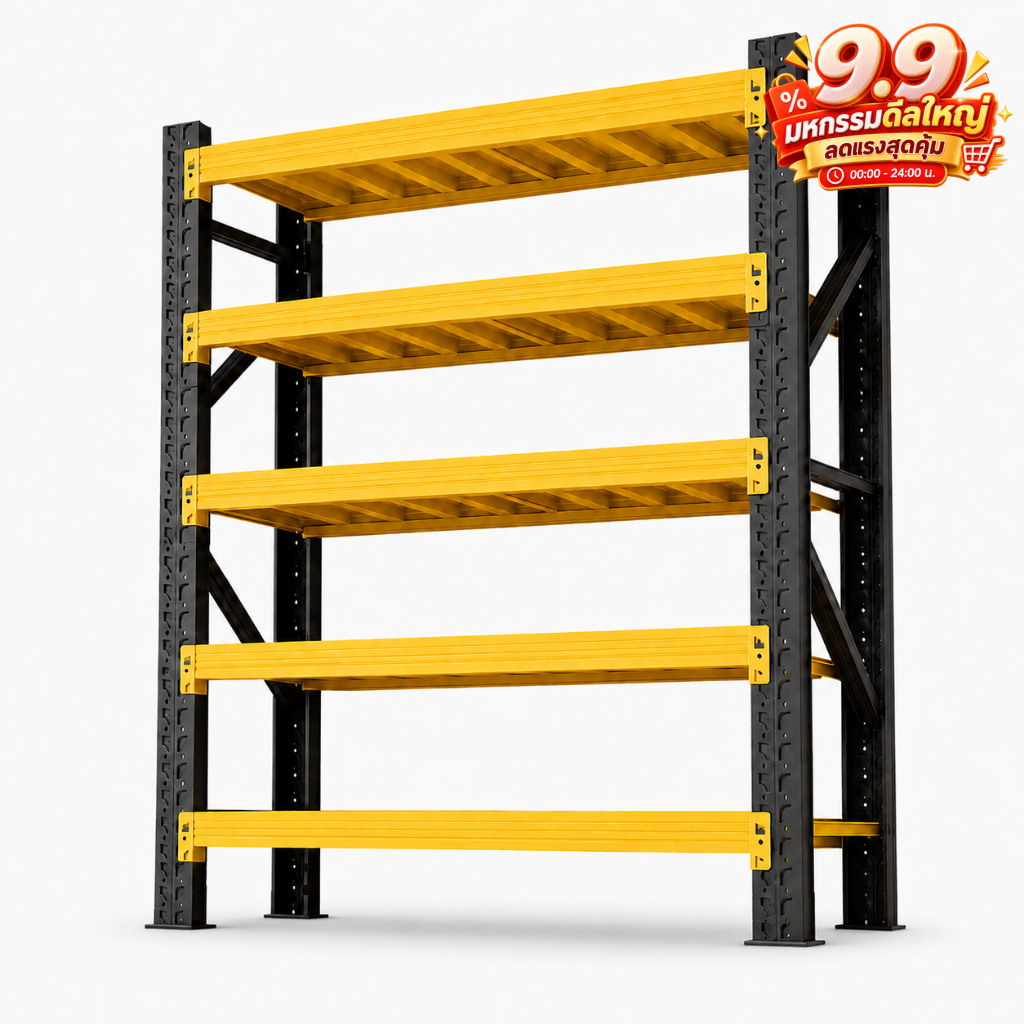 COREY ชั้นวางของหนักชั้นเหล็กหนา 2 เมตร โครงสร้างแข็งแรง รับน้ำหนัก 500KG/ชั้น