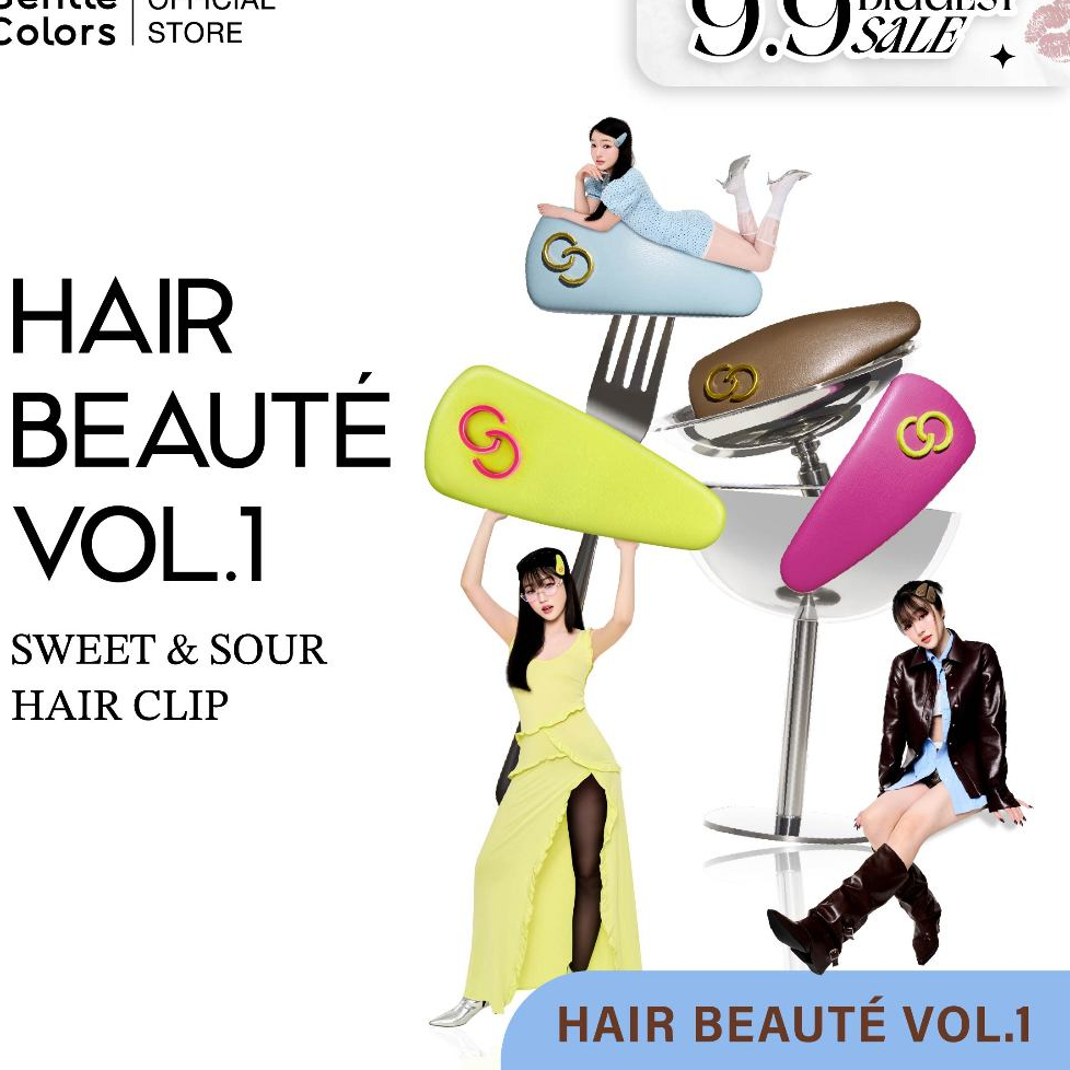 Gentle Colors Hair Clip Shade of Something Sweet & Sour กิ๊บติดผมสุดคิวท์
