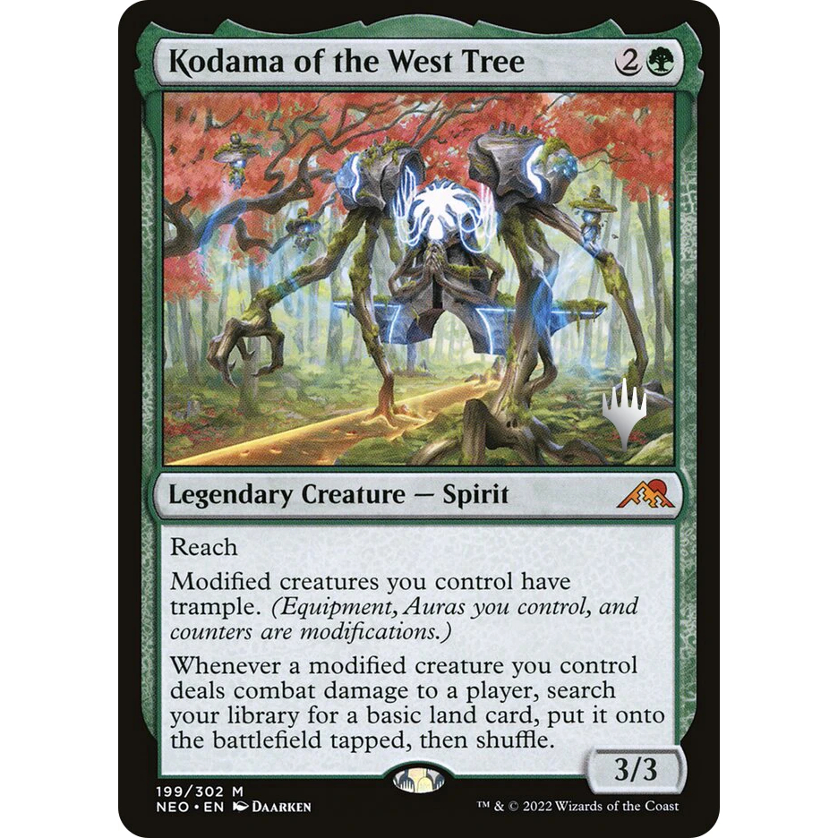 MTG - Magic The Gathering - Kamigawa: Neon Dynasty - Kodama of the West Tree - Near Mint - Promo