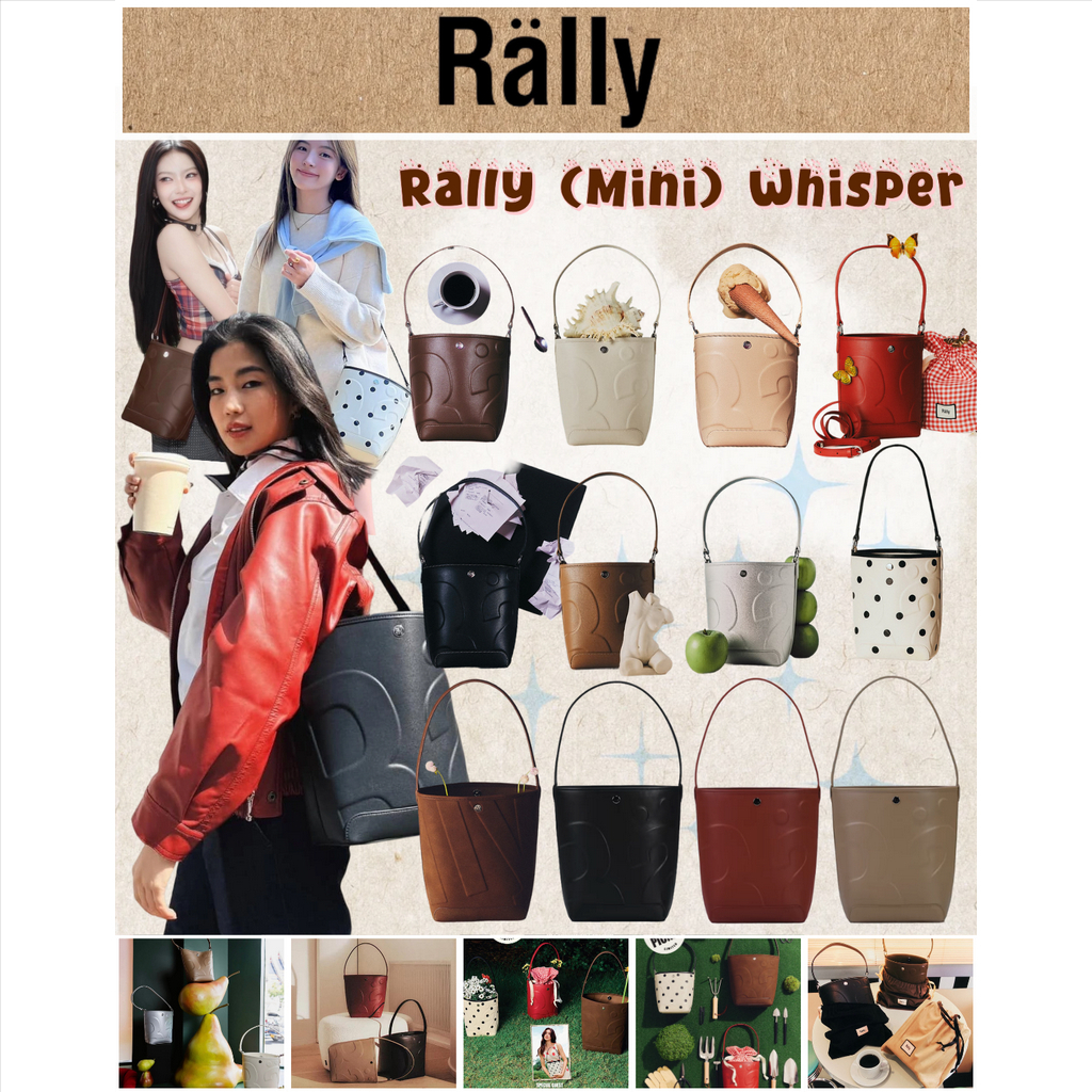 [พร้อมส่ง]🚛แท้ Rally The Bag Whisper Rally Movement Official กระเป๋า Rally Mini กระเป๋าทรงถัง กระเป๋