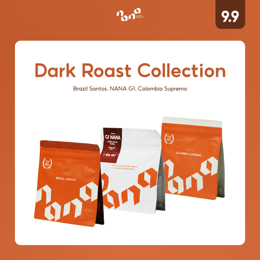 เมล็ดกาแฟเซ็ตสุดคุ้ม คั่วกลาง คั่วเข้ม Dark Roast Collection - Nana Coffee Roasters
