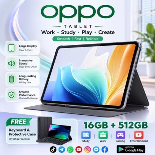 Oppo Pad Air 5G แท็บเล็ตจอใหญ่ 12 นิ้ว RAM 16GB ROM 512GB Android 12 รองรับซิม WiFi ใช้งานลื่น
