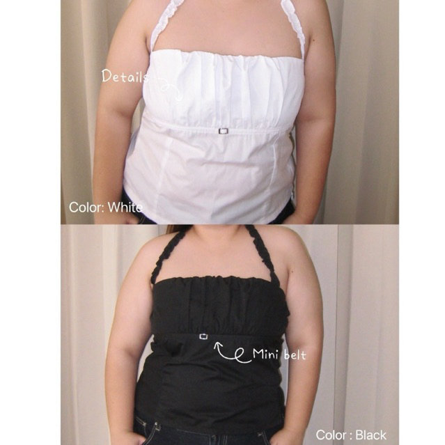 Joliese | Midi Halter Top เสื้อเกาะอกคล้องคอสาวอวบ
