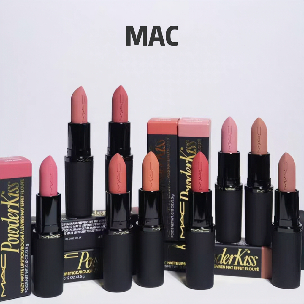 MAC Powder Kiss Hazy Matte Lip ลิปสติกเนื้อแป้งนุ่มๆ ให้ลุคปากสวยมีมิติ พร้อมส่ง