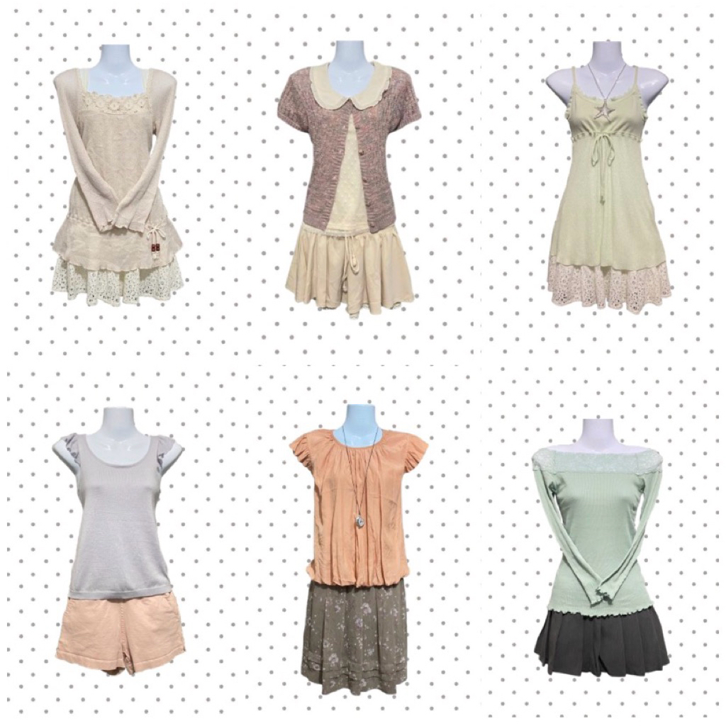 🍡set เสื้อผ้าญี่ปุ่นมือ 2 sawako coquette shoujo dark coquette🧁