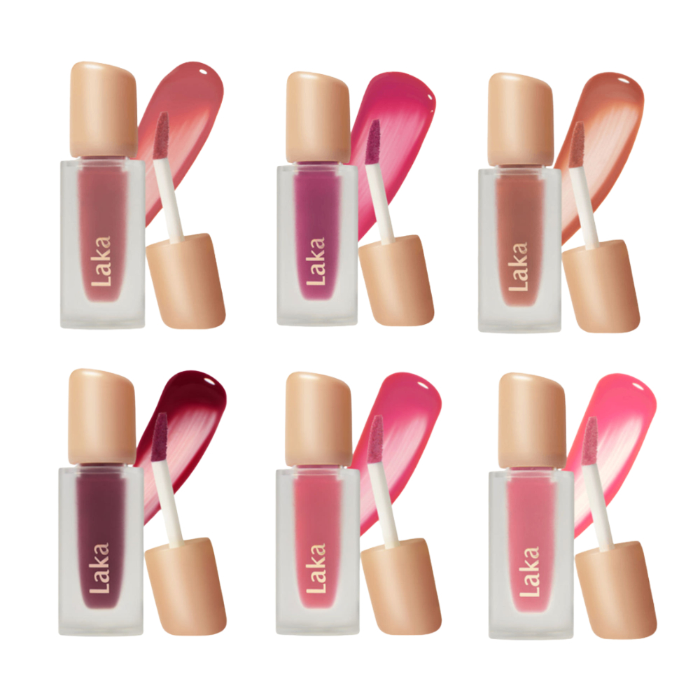 LAKA Fruity Glam Tint 6 เฉดสี (Humming, Juicy, Sugar, Envy, Adore, Dreaming) – ลิปทินท์น้ำผลไม้วีแกน