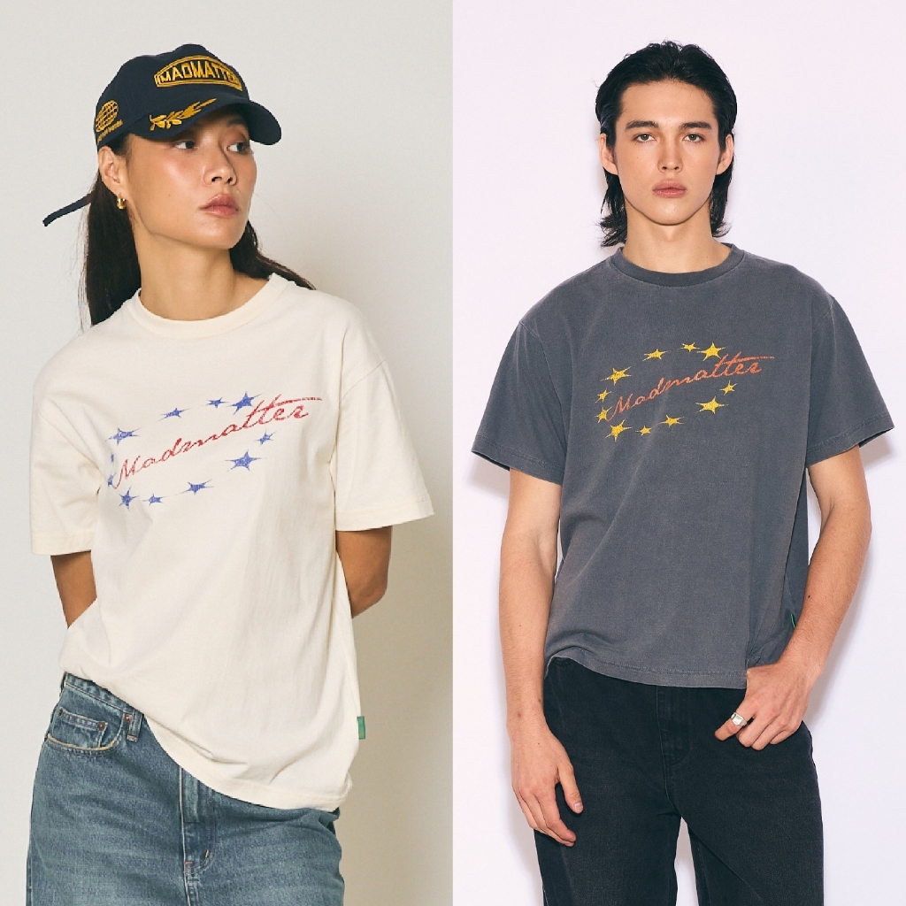 Madmatter - Orbit Script Tee เสื้อยืด คอกลม
