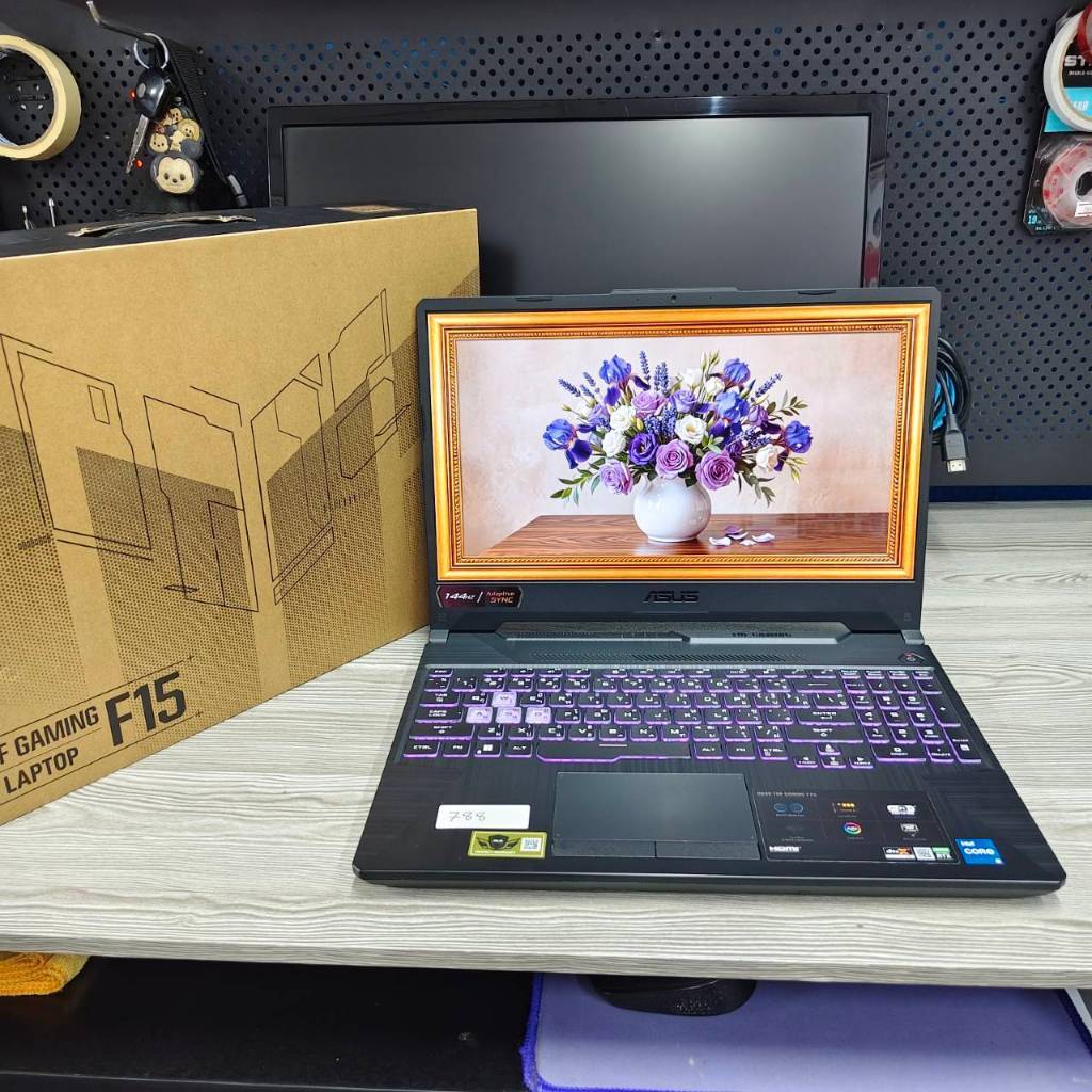 ASUS  TUF  GAMING  F15  FX506HM - HN130W  สภาพเครื่องถภายนอก  95%  ประสิทธิภาพการทำงาน 100%  ติดฟิล์
