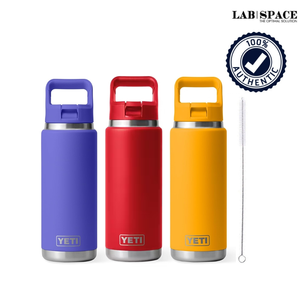 YETI RAMBLER 26 OZ BOTTLE WITH COLOR-MATCHED STRAW CAP