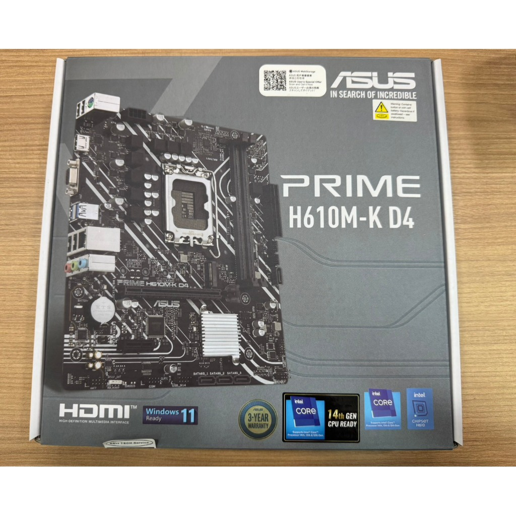 M/B Asus Prime H610M-K DDR4 [มือสอง]