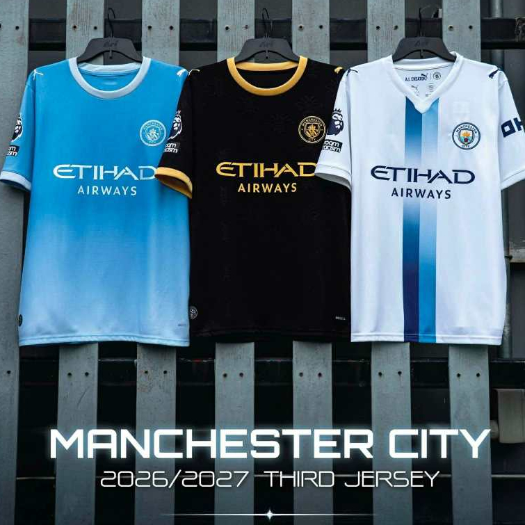 เสื้อบอลรุ่นใหม่ล่าสุดปี 2026 2027( เสื้อพร้อม+กางเกง)รุ่นโฟน option ติดอาร์มครบทุกโลโก้สปอนเซอร์เนื